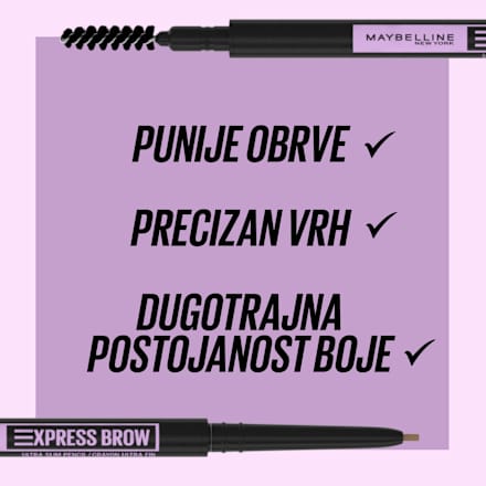 Express Brow Ultra Slim olovka za obrve - 5,5 Cool Brown MAYBELLINE NEW YORK