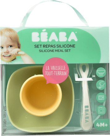 Četvorodelni silikonski set za jelo za decu, od 4+ meseca BÉABA