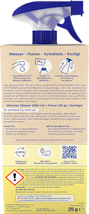 pure 2 IN 1 set: univerzalno sredstvo protiv kamenca refil + sprej boca - Citrus Splash HEITMANN pure
