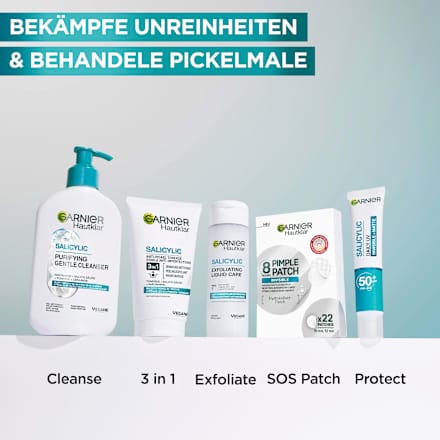 Anti Pickel Reinigungscreme Hautklar 3in1 Tonerde Garnier Skin Active