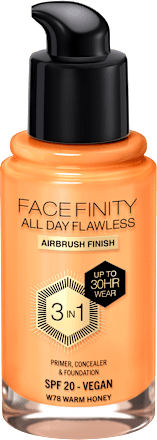 FACE FINITY ALL DAY FLAWLESS 3IN1 tečni puder - W78 Warm Honey, SPF20 MAX FACTOR