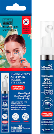 Krema za predeo oko očiju sa rolerom - 5% niacinamida MBeauty