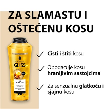 Oil Nutritive - šampon za kosu Schwarzkopf GLISS