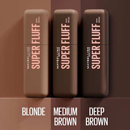 SUPER FLUFF maskara za obrve - 257 Medium Brown MAYBELLINE NEW YORK