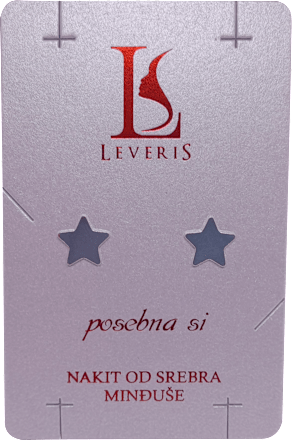 posebna si - srebrne minđuše: zvezda LEVERIS jewelry