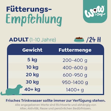 Nassfutter Hund mit Rind, Karotte & Zucchini, Adult  WOW