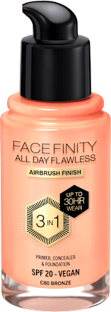 FACE FINITY ALL DAY FLAWLESS 3IN1 tečni puder - C80 BRONZE, SPF20 MAX FACTOR