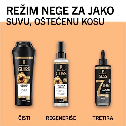 7sec Express Repair -  tretman za oštećenu kosu Schwarzkopf GLISS