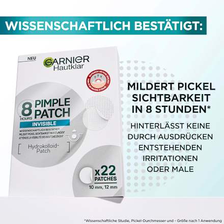 Anti Pickel Pimple Patches Hydrokolloid  Garnier Skin Active