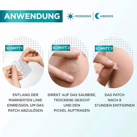 Anti Pickel Pimple Patches Hydrokolloid  Garnier Skin Active