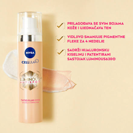 Cellular Luminous630 tonirana krema protiv pigmentnih mrlja, ZF 20  NIVEA