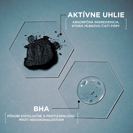 Čistiaci pleťový gél peeling a maska proti čiernym bodkám 3v1 Charcoal GARNIER SKIN NATURALS