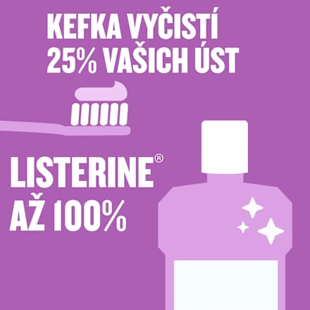 Ústna voda Total Care Teeth Protection Clean Mint Listerine