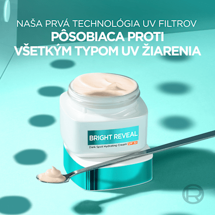 Hydratačný denný krém proti tmavým škvrnám Bright Reveal Dark Spot SPF 50 L'ORÉAL PARiS