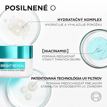 Hydratačný denný krém proti tmavým škvrnám Bright Reveal Dark Spot SPF 50 L'ORÉAL PARiS