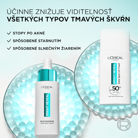 Hydratačný denný krém proti tmavým škvrnám Bright Reveal Dark Spot SPF 50 L'ORÉAL PARiS