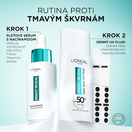 Hydratačný denný krém proti tmavým škvrnám Bright Reveal Dark Spot SPF 50 L'ORÉAL PARiS