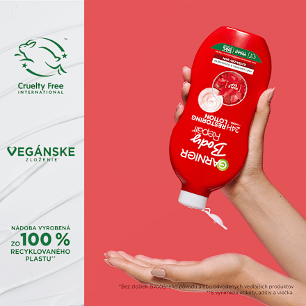 Regeneračné telové mlieko Repairing Care GARNIER Body