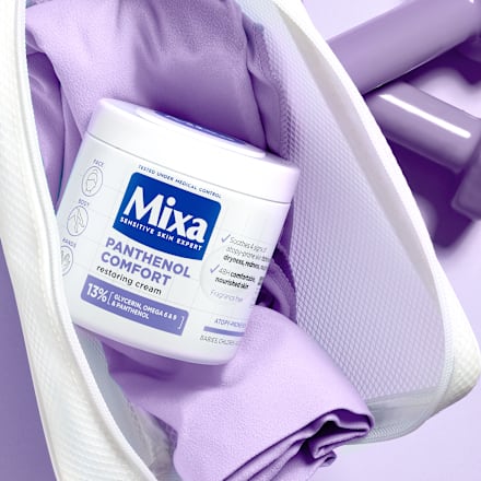 Telový krém Panthenol Comfort Mixa