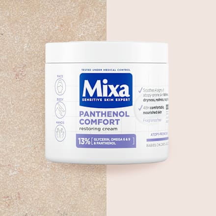 Telový krém Panthenol Comfort Mixa