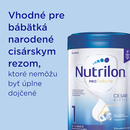 Počiatočná dojčenská mliečna výživa Profutura Cesarbiotik 1 Nutrilon