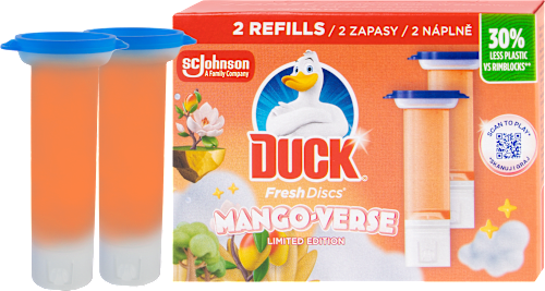 Fresh Discs WC čistič mango-verse, náplň 2x36 ml DUCK
