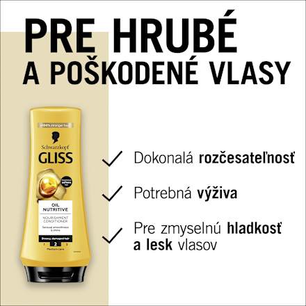 Kondicionér na vlasy Oil Nutritive Schwarzkopf GLISS