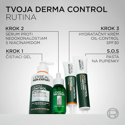 Pleťová pasta na akné Derma Control S.O.S. Pimple Paste  L'ORÉAL PARiS MEN EXPERT