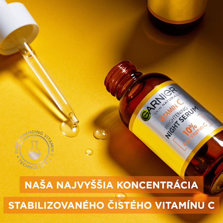 Rozjasňujúce nočné pleťové sérum Vitamin C GARNIER SKIN NATURALS