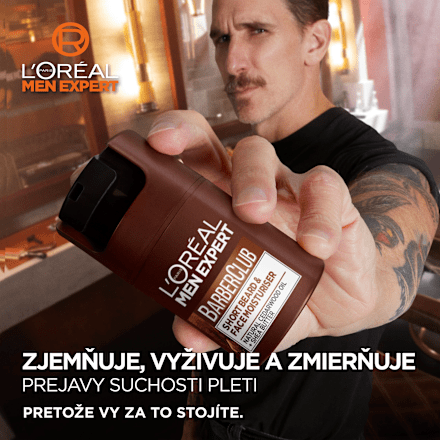 Hydratačný krém na tvár a bradu BarberClub L'ORÉAL PARiS MEN EXPERT
