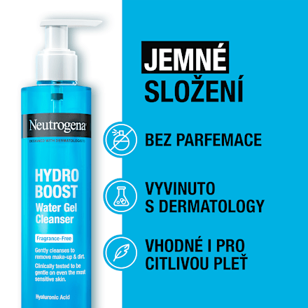 Hydro Boost čisticí pleťový gel bez parfemace Neutrogena