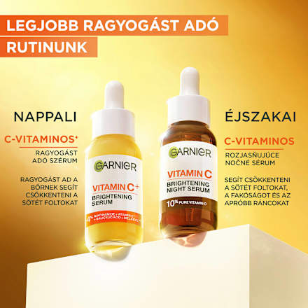 Arcápoló éjszakai szérum 10% tiszta C vitaminnal és hiauronsavval GARNIER SKIN NATURALS