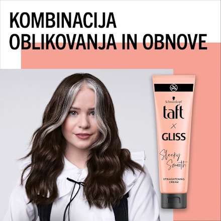 Krema za ravnanje neukrotljivih ravnih las Sleeky Smooth Schwarzkopf taft