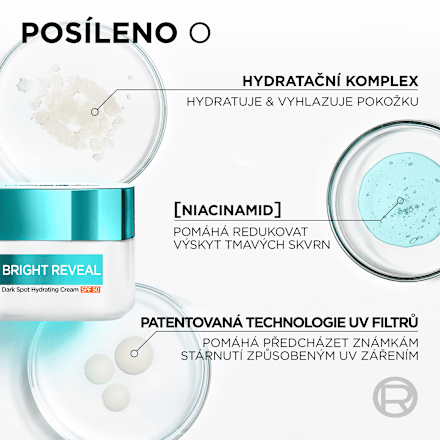 Bright Reveal denní hydratační krém proti tmavým skvrnám SPF 50 L'ORÉAL PARiS