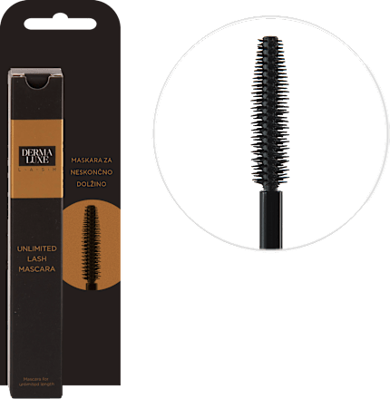 Maskara za neskončno dolžino trepalnic Unlimited Lash Derma-Luxe Cosmetics