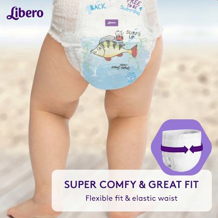 Úszópelenka S-es méret, 7-12 kg Libero