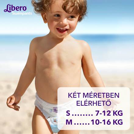 Úszópelenka S-es méret, 7-12 kg Libero