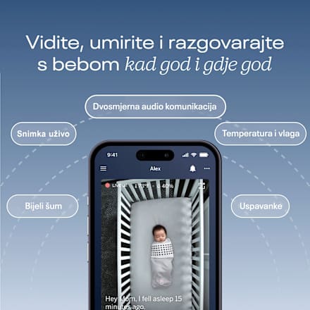 Pro Baby monitor i podno postolje nanit