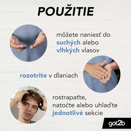Zmatňujúca pasta na vlasy Beach Boy got2b