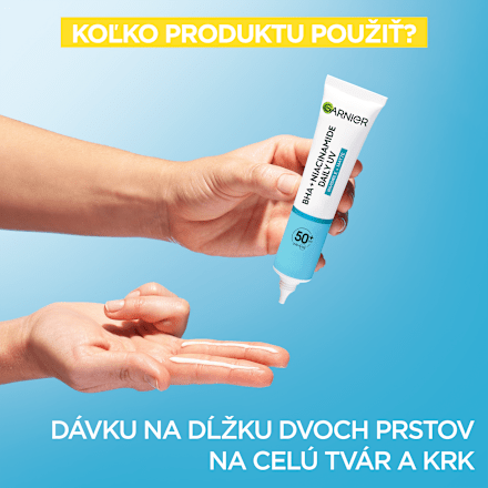 Denný pleťový UV fluid proti nedokonalostiam BHA + Niacinamide SPF 50+ GARNIER PureActive