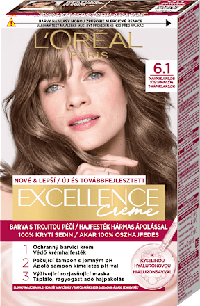 Farba na vlasy - 6.1 tmavá blond popolavá L'ORÉAL PARiS EXCELLENCE Creme