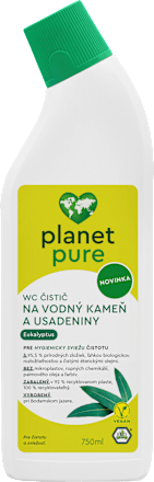 WC čistič na vodný kameň a usadeniny Eukalyptus planet pure