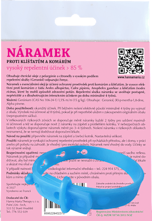 náramek proti komárům a klíšťatům Hanna Maria