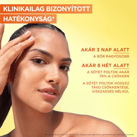 Arcápoló szérum C-vitaminnal + niacinamiddel + szalicilsavval GARNIER SKIN NATURALS