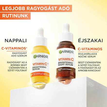 Arcápoló szérum C-vitaminnal + niacinamiddel + szalicilsavval GARNIER SKIN NATURALS