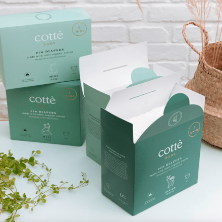 Ekologické plienky - veľ. 2 Mini (3 - 6 kg) cotté
