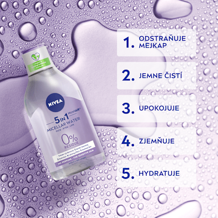Upokojujúca micelárna voda pre citlivú pleť NIVEA