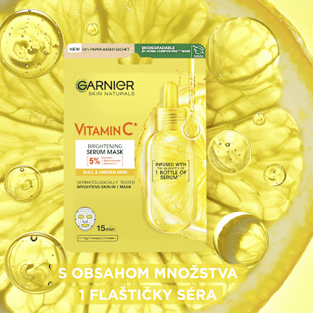 Textilná pleťová maska Vitamin C GARNIER SKIN NATURALS