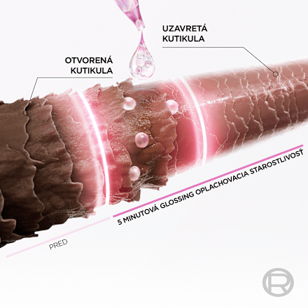 5-minútová kúra na vlasy Glycolic Gloss Lamination 19 % Gloss Complex L'ORÉAL PARiS ELSEVE