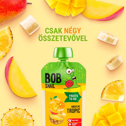 Smoothie, banán-ananász-mangó Bob Snail